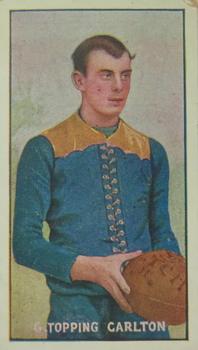 1905-06 Sniders & Abrahams Standard Cigarettes VFL (Series B) #NNO George Topping Front